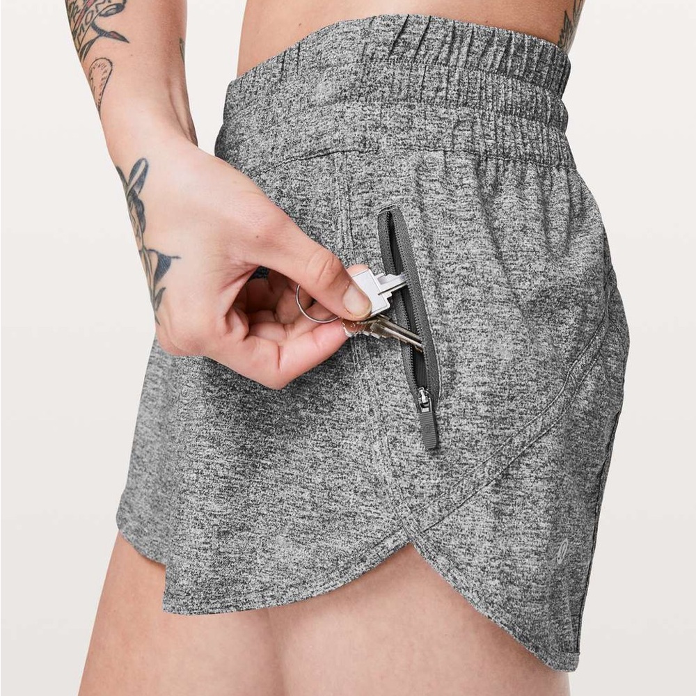 Lululemon Tracker Shorts Heathered Black 8